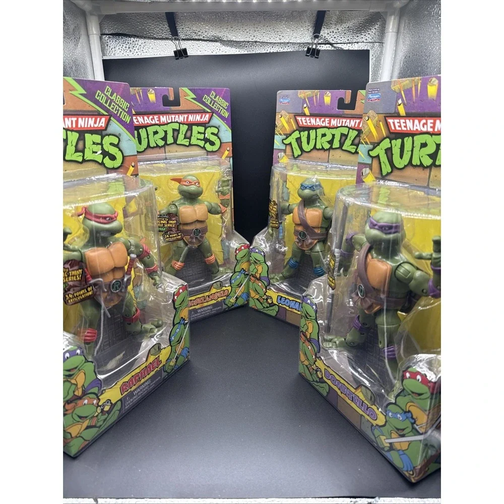 Lot Of 4 Playmates TMNT Teenage Mutant Ninja Turtles 2012 Classic Collection